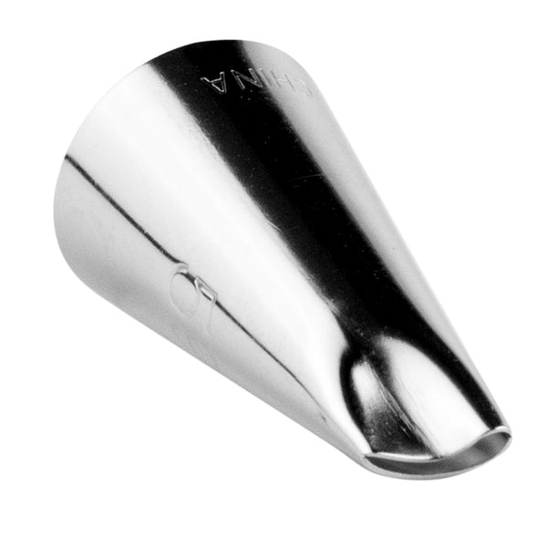 Restaurantware Pastry Tek Stainless Steel #59 Petal Piping Tip - 3/4" X 3/4" X 1" - 1 Count Box