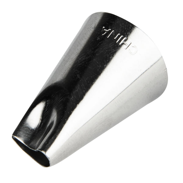 Restaurantware Pastry Tek Stainless Steel #61 Petal Piping Tip - 3/4" X 3/4" X 1" - 1 Count Box