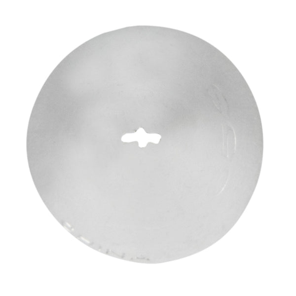 Restaurantware Pastry Tek Stainless Steel #65S Leaf Piping Tip - 3/4" X 3/4" X 1 1/4" - 1 Count Box