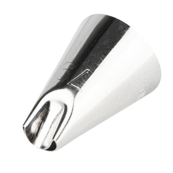 Restaurantware Pastry Tek Stainless Steel #79 Specialty Piping Tip - 3/4" X 3/4" X 1" - 1 Count Box