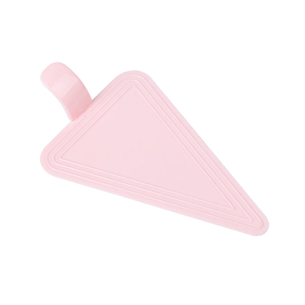 Restaurantware Pastry Tek Triangle Pink Plastic Cake Server - 4 1/2" X 3" - 100 Count Box