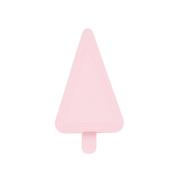Restaurantware Pastry Tek Triangle Pink Plastic Cake Server - 4 1/2" X 3" - 100 Count Box