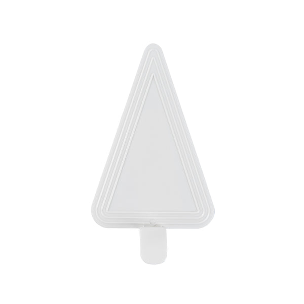 Restaurantware Pastry Tek Triangle White Plastic Cake Server - 4 1/2" X 3" - 100 Count Box