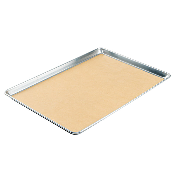 Restaurantware Pastry Tek Unbleached Parchment Paper Full Size Sheet Pan Liner - Silicone Coated Compostable - 16" X 24" - 1000 Count Box