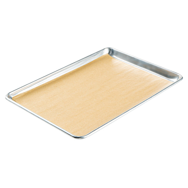 Restaurantware Pastry Tek Unbleached Parchment Paper Half Size Sheet Pan Liner - Silicone Coated - 12" X 16" - 1000 Count Box