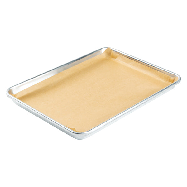 Restaurantware Pastry Tek Unbleached Parchment Paper Quarter Size Sheet Pan Liner - Silicone Coated - 9" X 13" - 1000 Count Box
