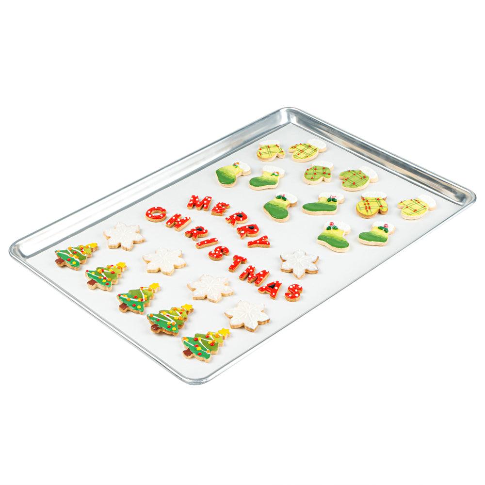 restaurantware Pastry Tek White Parchment Paper Full Size Sheet Pan Liner - Silicone Coated Compostable - 16" x 24" - 1000 count box