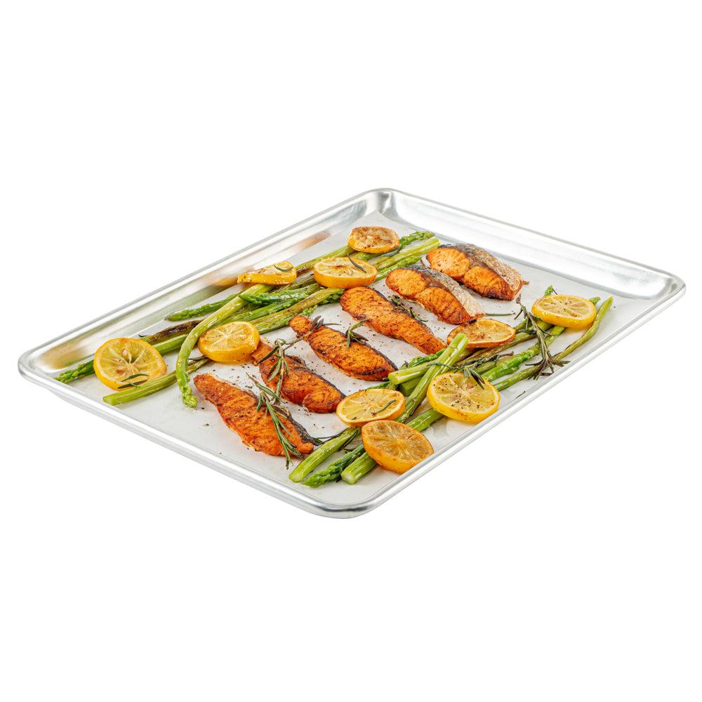 restaurantware Pastry Tek White Parchment Paper Half Size Sheet Pan Liner - Silicone Coated - 12" x 16" - 1000 count box