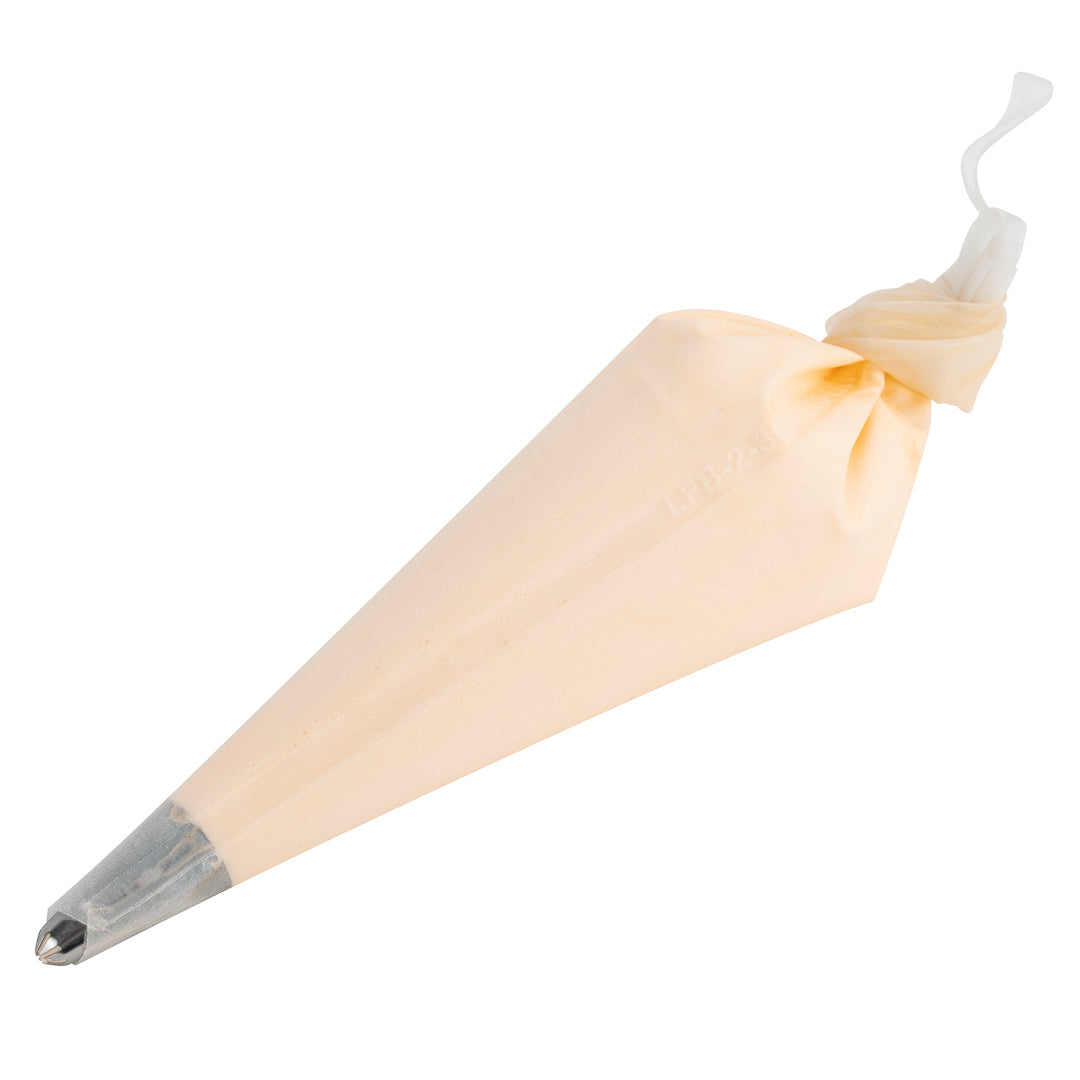 restaurantware Pastry Tek White Silicone Pastry Piping Bag - 12" x 6 1/4" - 2 count box