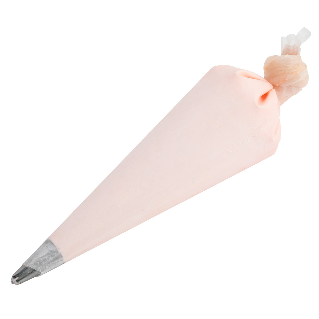 restaurantware Pastry Tek White Silicone Pastry Piping Bag - 14" x 7 1/4" - 2 count box