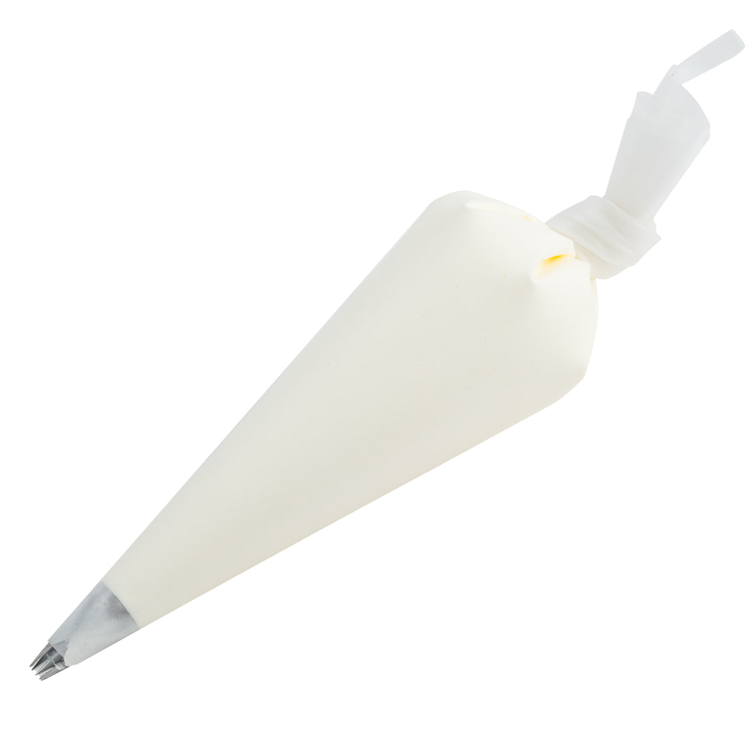 restaurantware Pastry Tek White Silicone Pastry Piping Bag - 16" x 8 3/4" - 2 count box