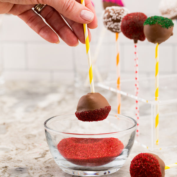 Restaurantware Pastry Tek Yellow Paper Cake Pop And Lollipop Stick - Spirals Biodegradable -6" X 5/32" - 100 Count Box