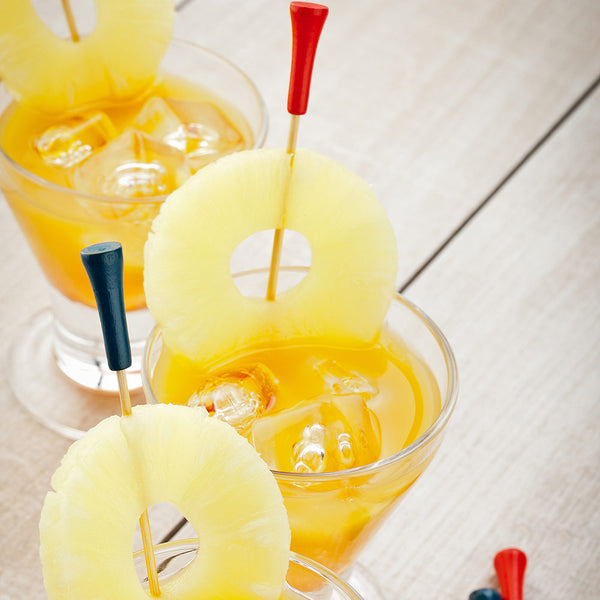 Restaurantware Pixy Assorted Bamboo Golf Tee Skewer - 6" - 1000 Count Box