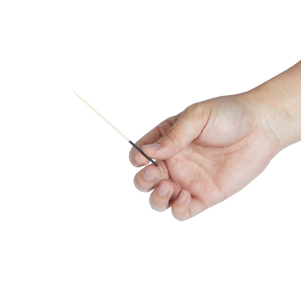 Restaurantware Pixy Bamboo Hand-Dipped Skewer - Black - 3 1/2" - 1000 Count Box