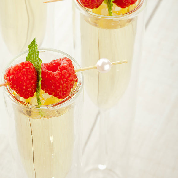 Restaurantware Pixy Bamboo Pearl Pick - Assorted - 4" - 1000 Count Box