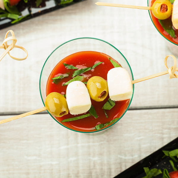 Restaurantware Pixy Bow Tie Skewer - Bamboo - 6" X 1" X 1" - 1000 Count Box