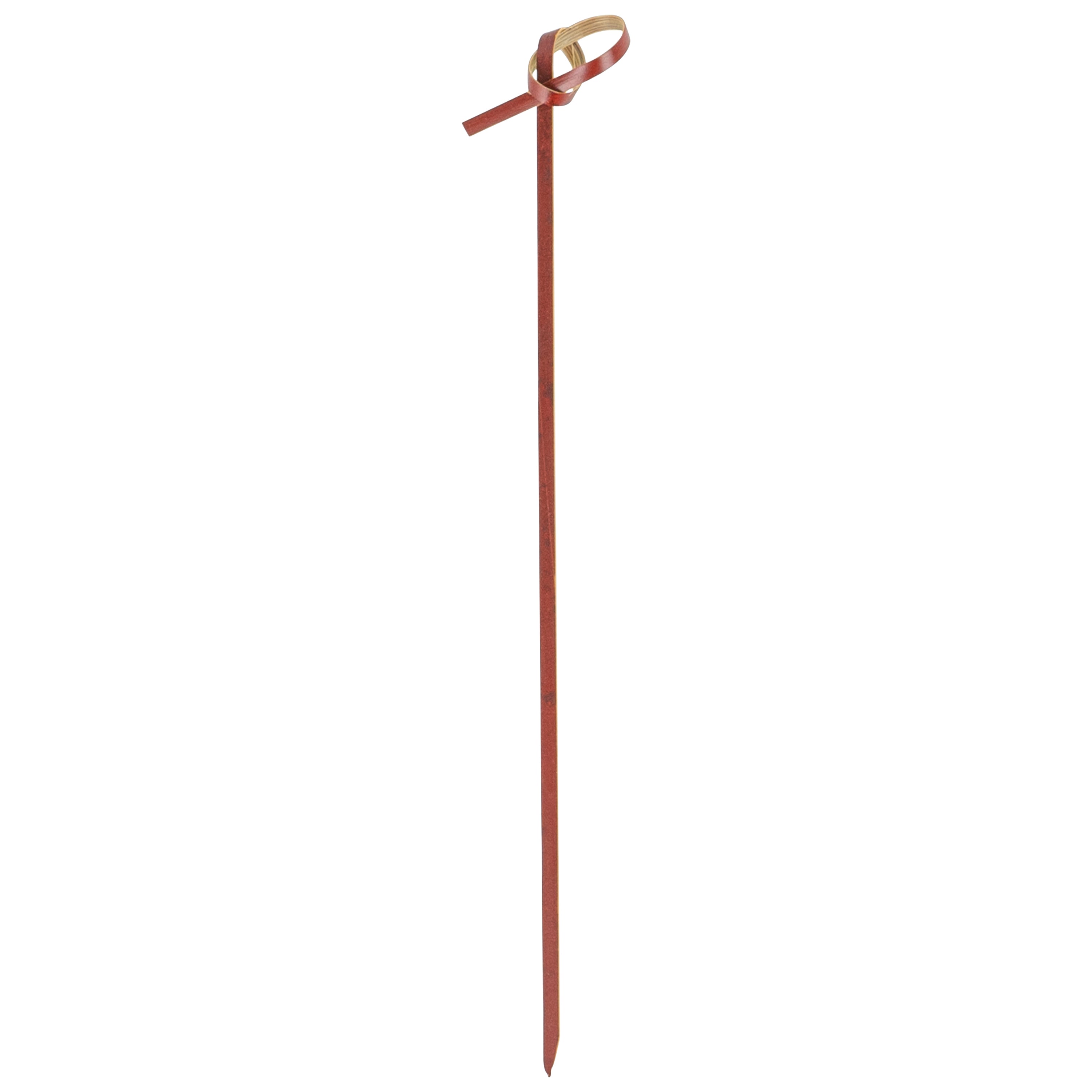 restaurantware Pixy Brown Bamboo Knotted Skewer - 6" x 1/2" - 1000 count box