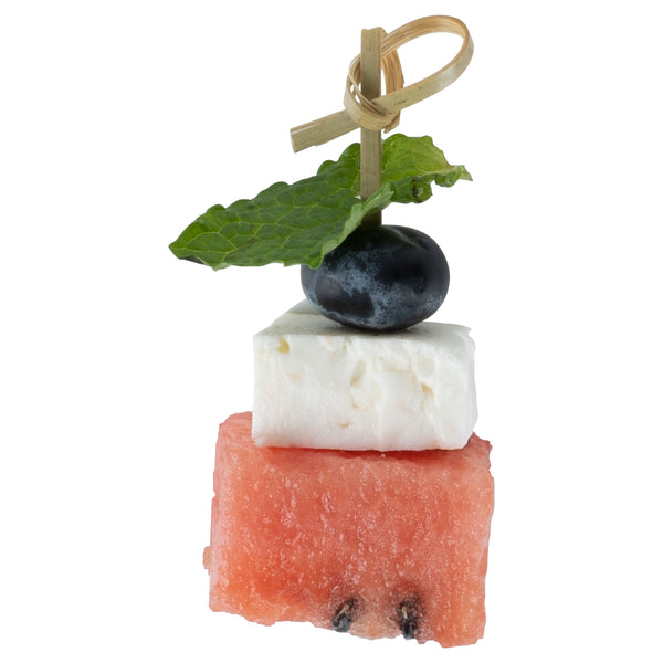 Restaurantware Pixy Munchkin Natural Bamboo Knotted Pick - 2 1/2" X 1/2" X 1/2" - 1000 Count Box