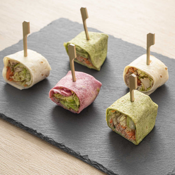 Restaurantware Pixy Munchkin Natural Bamboo Paddle Pick - 2 1/2" - 1000 Count Box