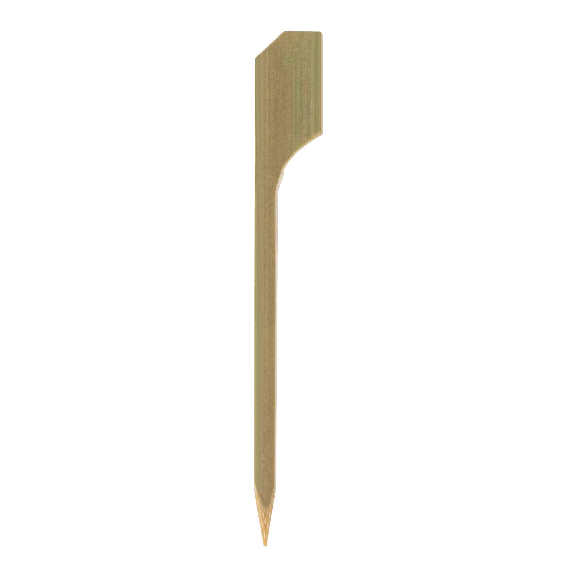 restaurantware Pixy Munchkin Natural Bamboo Paddle Pick - 2 1/2" - 1000 count box