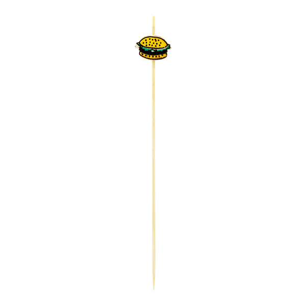 Restaurantware Pixy Natural Bamboo Burger Skewer - 6" X 1/2" - 1000 Count Box