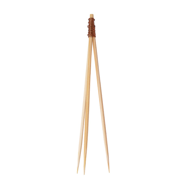 Restaurantware Pixy Natural Bamboo Copper Top Pick - 3 1/2" - 1000 Count Box