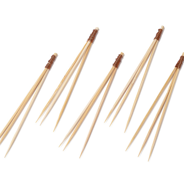 Restaurantware Pixy Natural Bamboo Copper Top Pick - 3 1/2" - 1000 Count Box