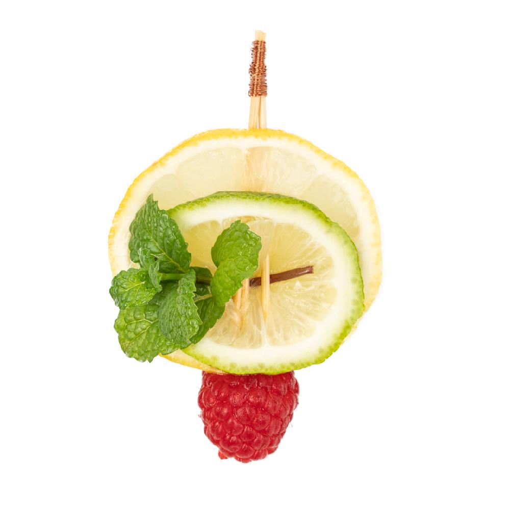 restaurantware Pixy Natural Bamboo Copper Top Pick - 3 1/2" - 1000 count box