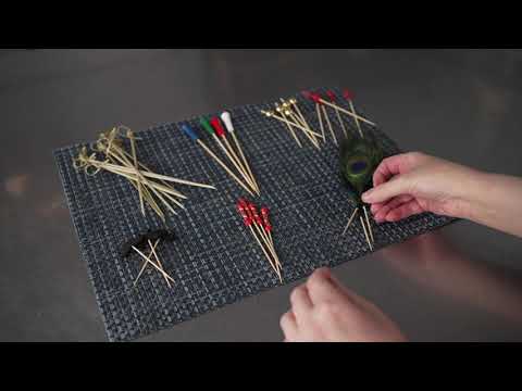 Restaurantware Pixy Natural Bamboo Curly Skewer - 6" X 3/4" X 3/4" - 1000 Count Box