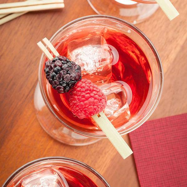 Restaurantware Pixy Natural Bamboo Double Prong Pick - 4" - 1000 Count Box