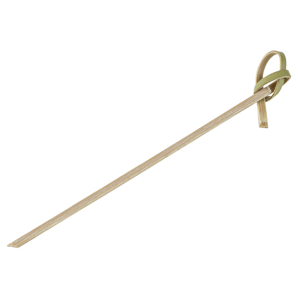 Restaurantware Pixy Natural Bamboo Knotted Pick - 4" X 1/2" - 1000 Count Box