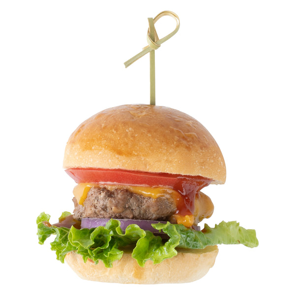 Restaurantware Pixy Natural Bamboo Knotted Pick - Retail Pack - 4" - 50 Count X 10 Boxes