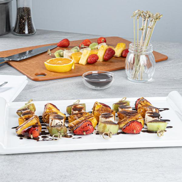 Restaurantware Pixy Natural Bamboo Knotted Skewer - 6" X 1/2" - 1000 Count Box