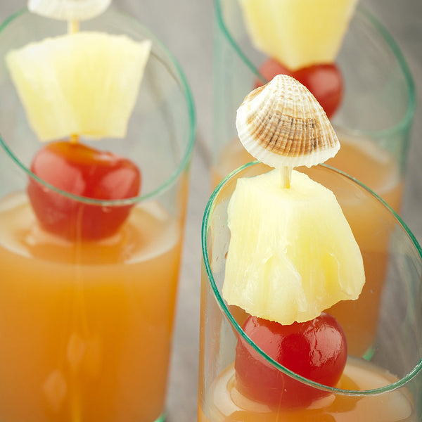 Restaurantware Pixy Natural Bamboo Mini Sea Shell Pick - 4" - 1000 Count Box