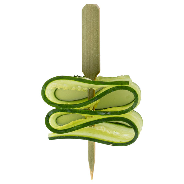 Restaurantware Pixy Natural Bamboo Oar Pick - 3 1/2" X 1 1/2" - 1000 Count Box