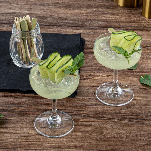 Restaurantware Pixy Natural Bamboo Oar Pick - 3 1/2" X 1 1/2" - 1000 Count Box