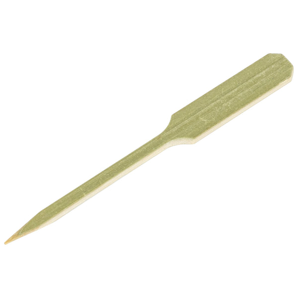 Restaurantware Pixy Natural Bamboo Oar Pick - 3 1/2" X 1 1/2" - 1000 Count Box