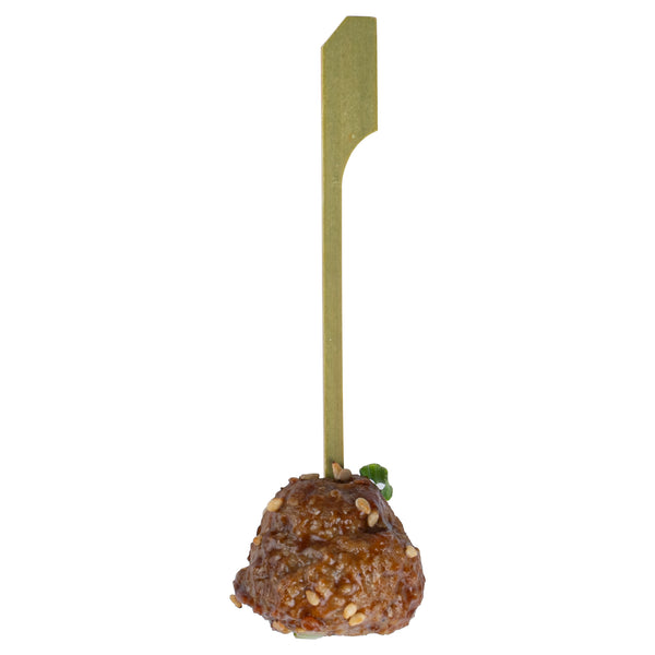 Restaurantware Pixy Natural Bamboo Paddle Pick - 4" - 1000 Count Box