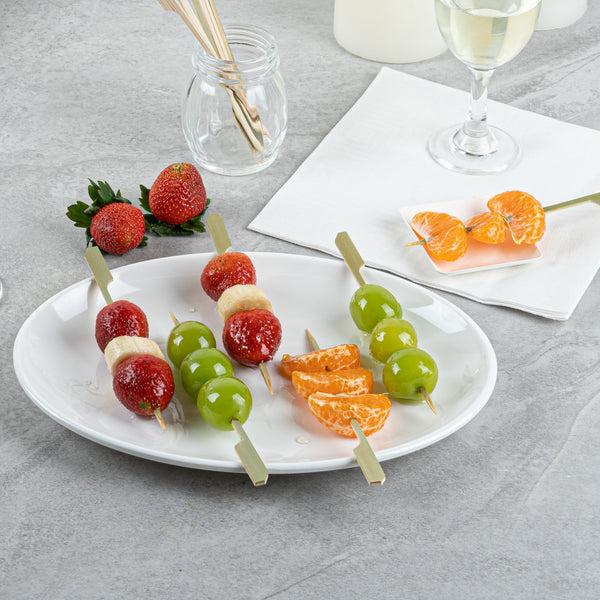 Restaurantware Pixy Natural Bamboo Paddle Skewer - 6" - 1000 Count Box