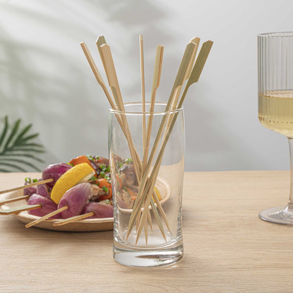 Restaurantware Pixy Natural Bamboo Paddle Skewer - 8" - 1000 Count Box