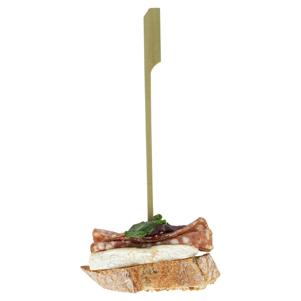 Restaurantware Pixy Natural Bamboo Paddle Skewer - Retail Pack - 6" - 50 Count X 10 Boxes