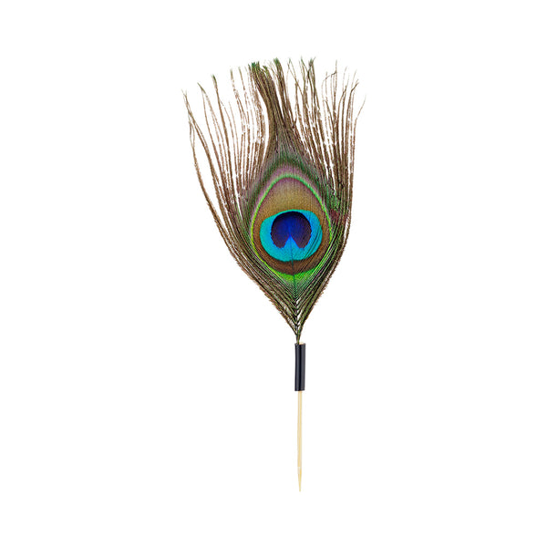 Restaurantware Pixy Natural Bamboo Peacock Eye Pick - 4" - 500 Count Box