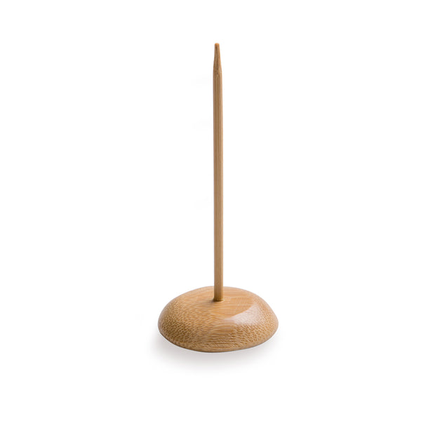Restaurantware Pixy Natural Bamboo Pick / Pedestal - Reversible - 1 1/2" X 4" X 1 1/2" - 100 Count Box