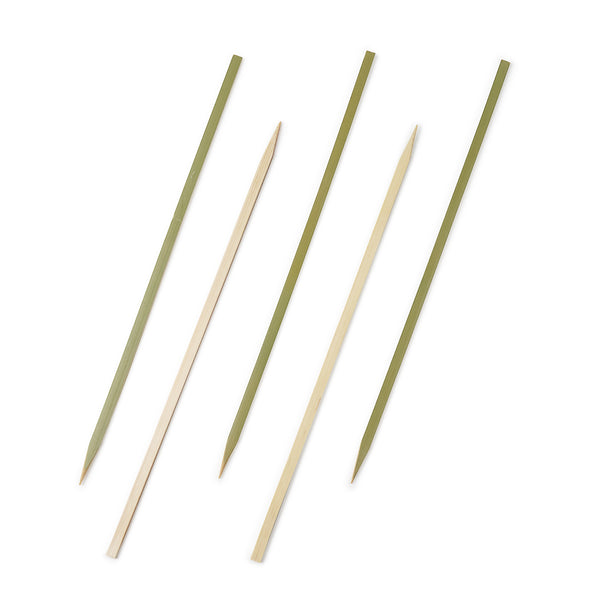 Restaurantware Pixy Natural Bamboo Pointed Square Skewer - 10 1/2" - 1000 Count Box