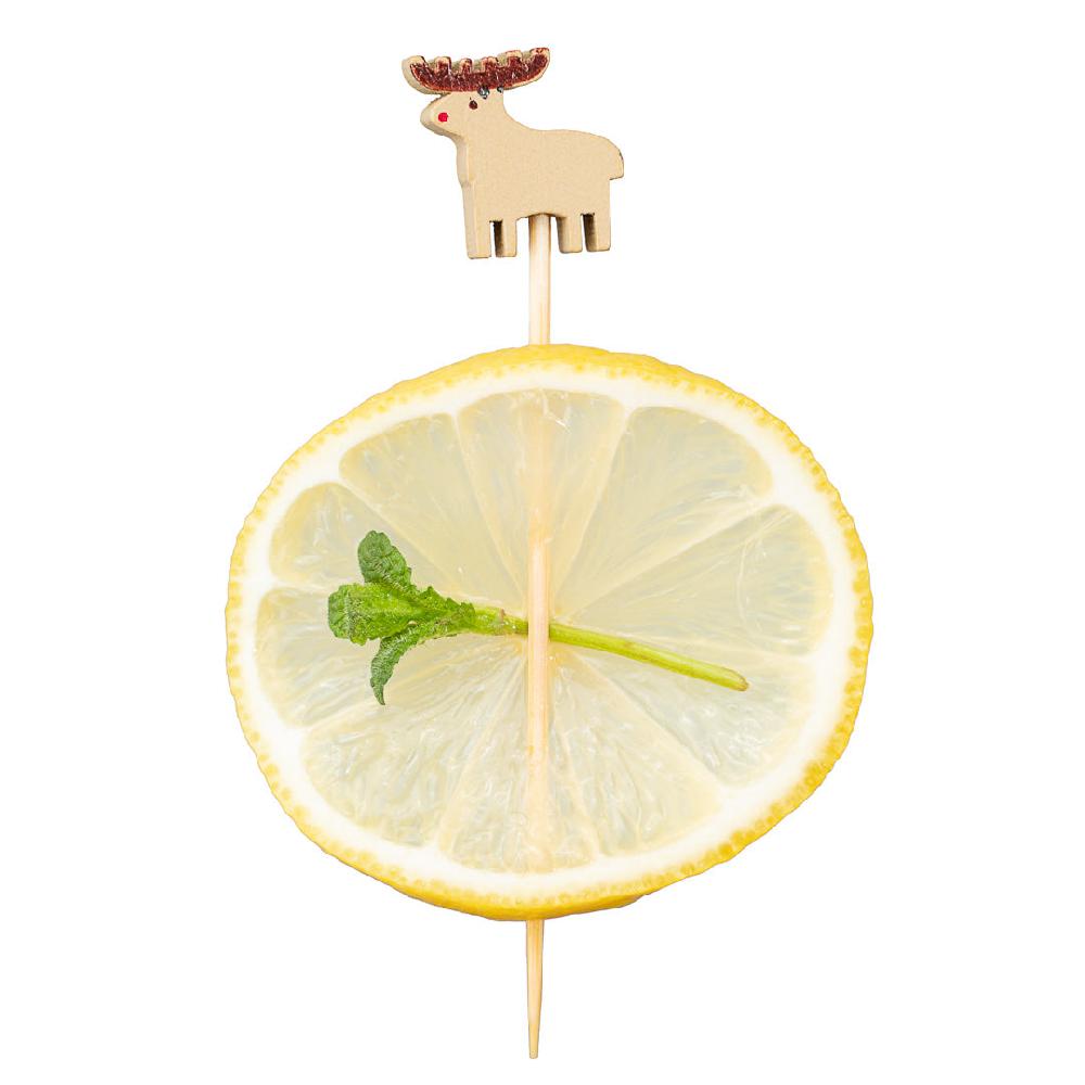 restaurantware Pixy Natural Bamboo Rudolph Pick - 3 1/2" - 1000 count box