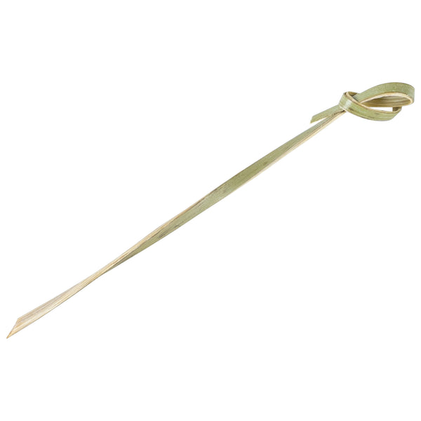 Restaurantware Pixy Natural Bamboo Twisted Knot Pick - 4" X 1/2" - 1000 Count Box