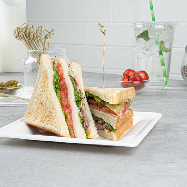 Restaurantware Pixy Natural Bamboo Twisted Knot Skewer - 6" X 1/2" - 1000 Count Box