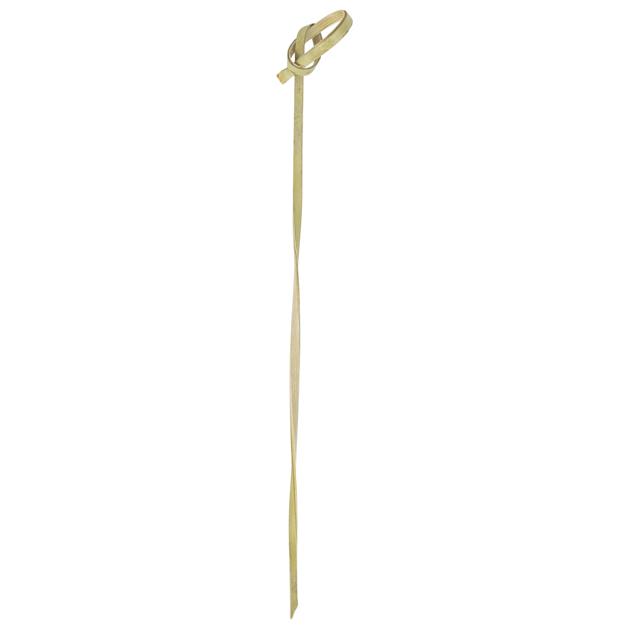 restaurantware Pixy Natural Bamboo Twisted Knot Skewer - 6" x 1/2" - 1000 count box