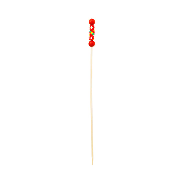 Restaurantware Pixy Red Bamboo Braided Skewer - 6" - 1000 Count Box