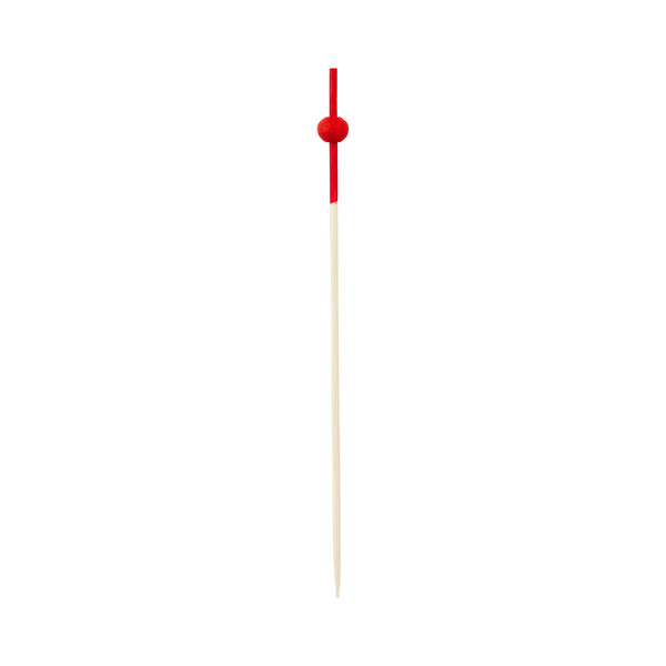Restaurantware Pixy Red Bamboo Mini Ball Pick - 4 1/2" - 1000 Count Box